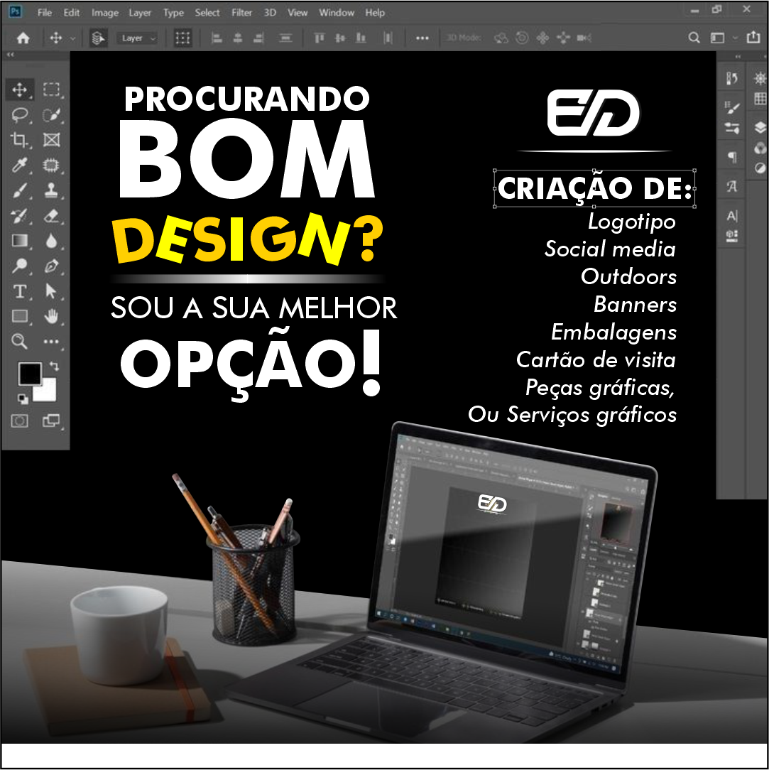 Post de Divulgação de Serviço de Dev e Design Gráfico